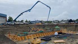 Active Living Centre in Vernon undergoes 1st concrete pour