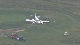 Small plane crash lands at northeast Calgary golf course