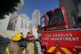 ‘Morrison Hotel’ made famous by The Doors goes up in flames