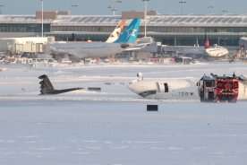 Toronto plane crash: Video captures moment Delta flight overturns, bursts into flames