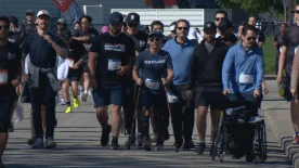 Stepping up for hope: Alberta man walks 10 km just 7 months after regaining ability to walk
