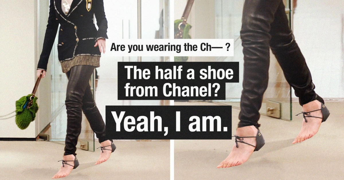 Chanel dives feet first into new sandal design that exposes more than just toes 