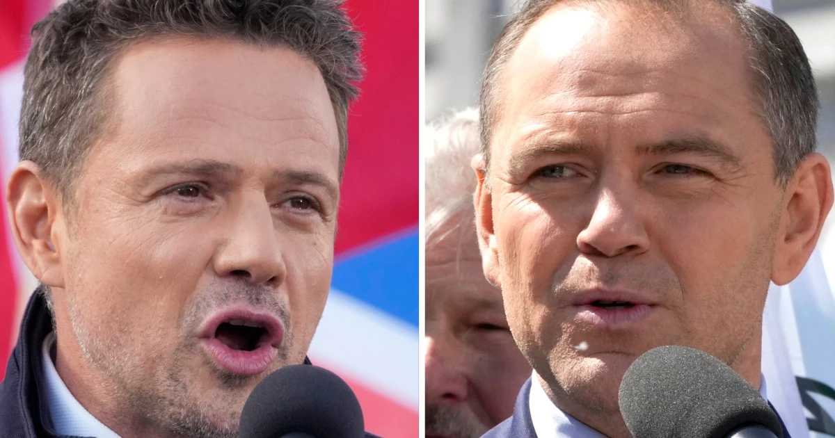 Poles voting for president face choice between Trump-aligned historian and liberal mayor of Warsaw 