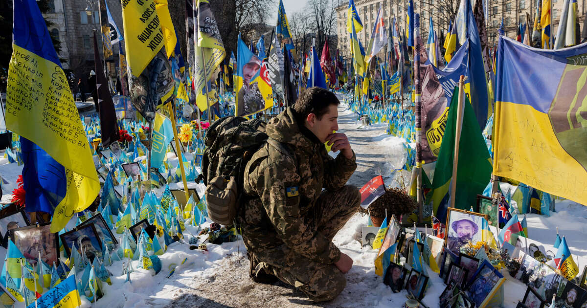 Ukraine's Zelenskyy marks 3 years of war surrounded by allies, except for a key one