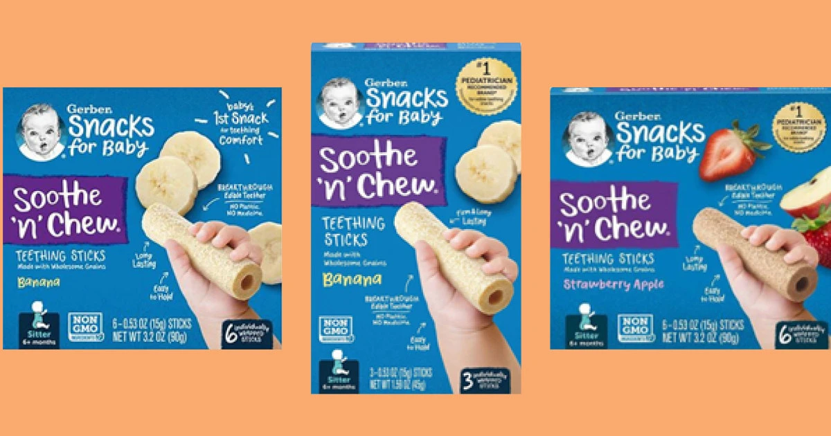 Gerber teething sticks still on shelves despite recall over choking concerns, company warns