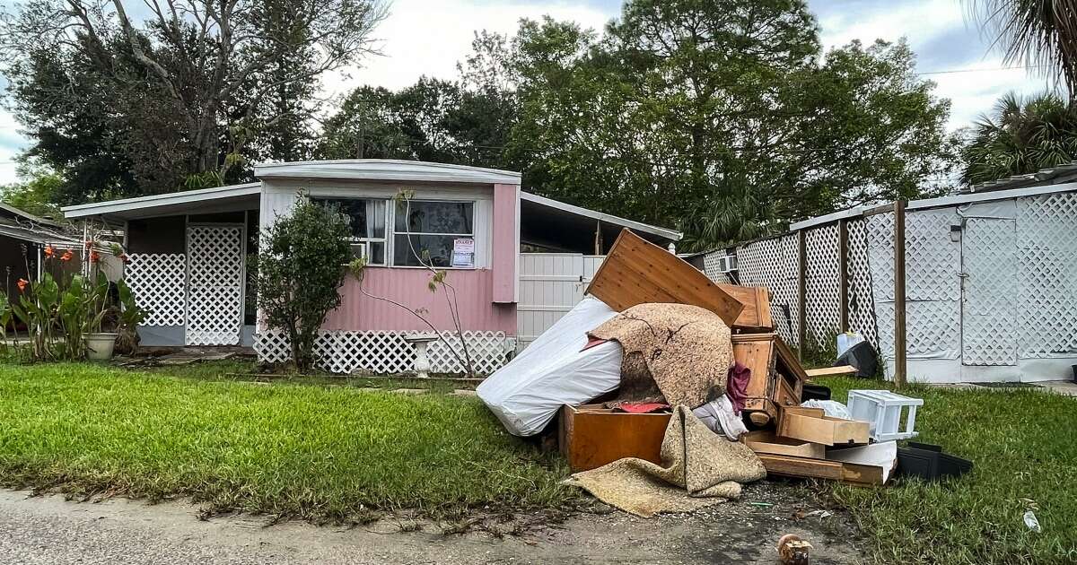 A Florida mobile home park is told to evacuate but some residents have nowhere to go