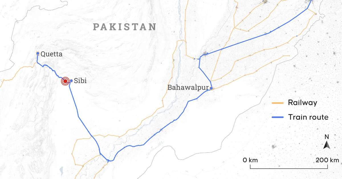 Separatists say they have taken hostages in attack on train in Pakistan 