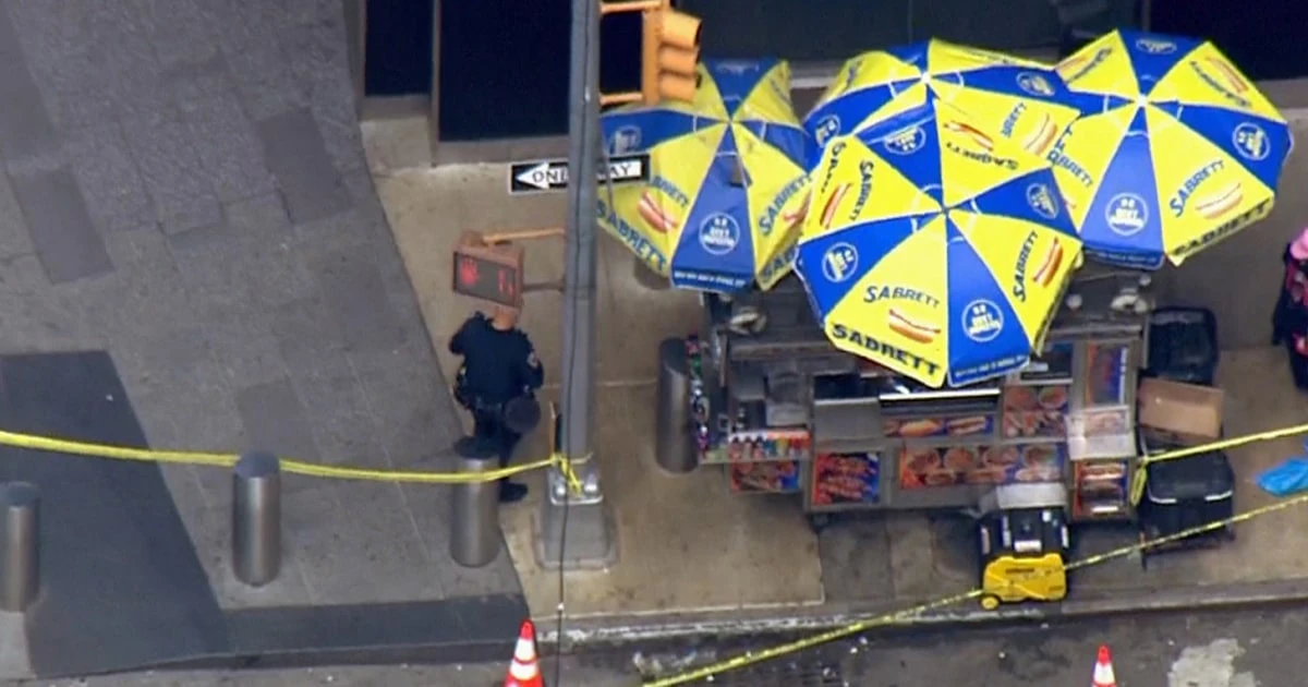 Man stabbed with machete in Times Square sparking search for group of perpetrators