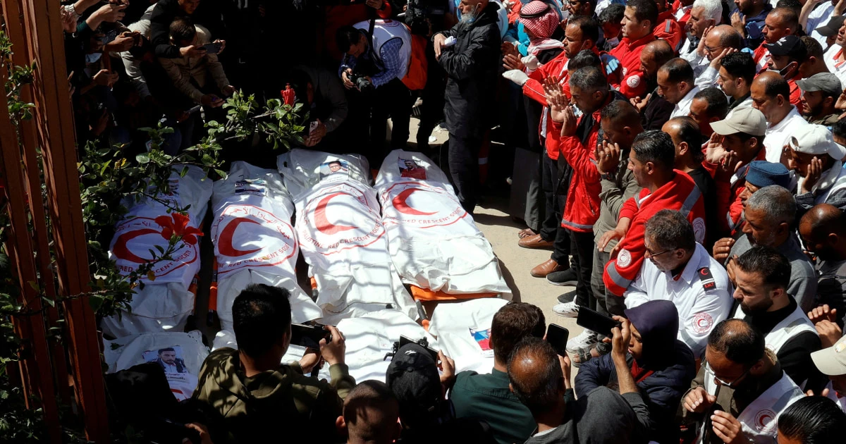 Israeli military walks back account of the killing of Gaza medical workers after video appears to contradict its version