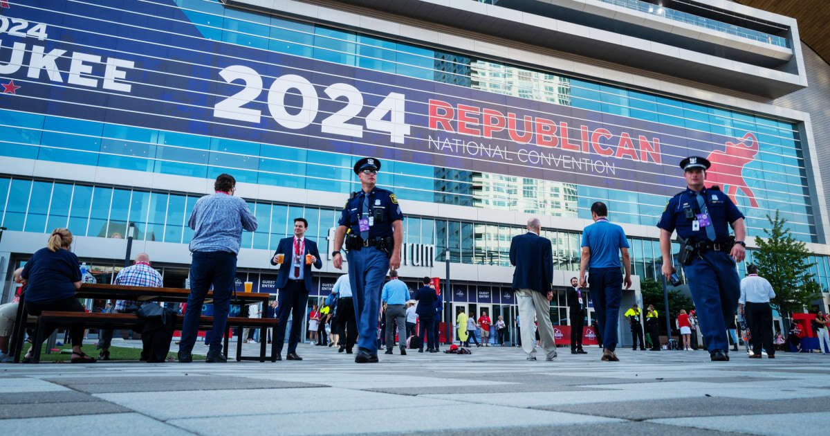 Man arrested near Republican National Convention had AK-47 pistol, 'Scream' mask and security uniform