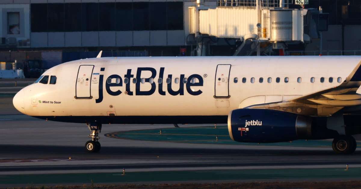 Passenger arrested after allegedly opening emergency door of JetBlue plane on taxiway at Boston airport