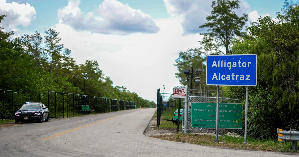 Judge rules 'Alligator Alcatraz' can stay open but halts construction and bars new detainees