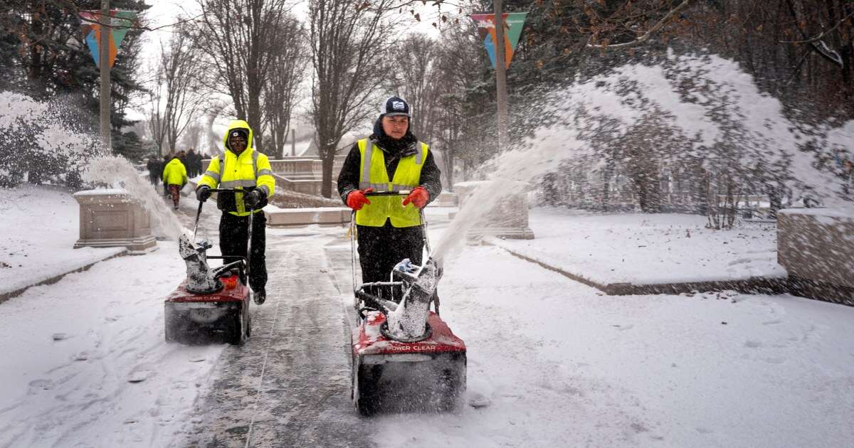 Blizzard in the North and floods in the South while severe storms batter eastern U.S.