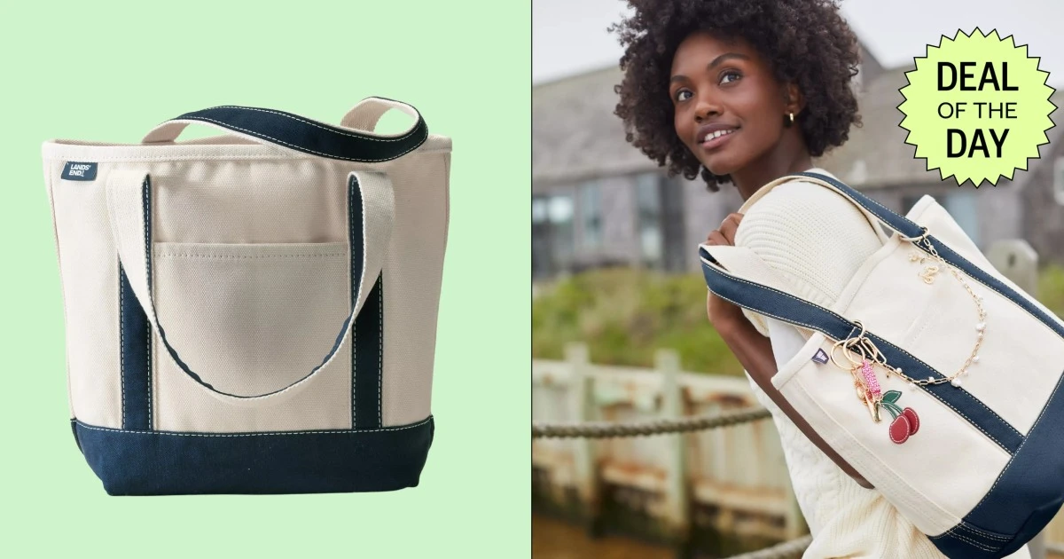 Save 40% off on this go-everywhere tote from Lands End
