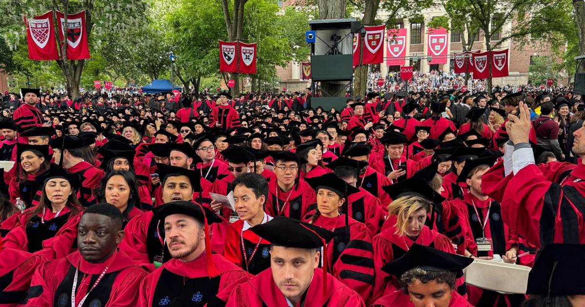 Harvard commencement speaker pushes message of unity amid university's battle with Trump