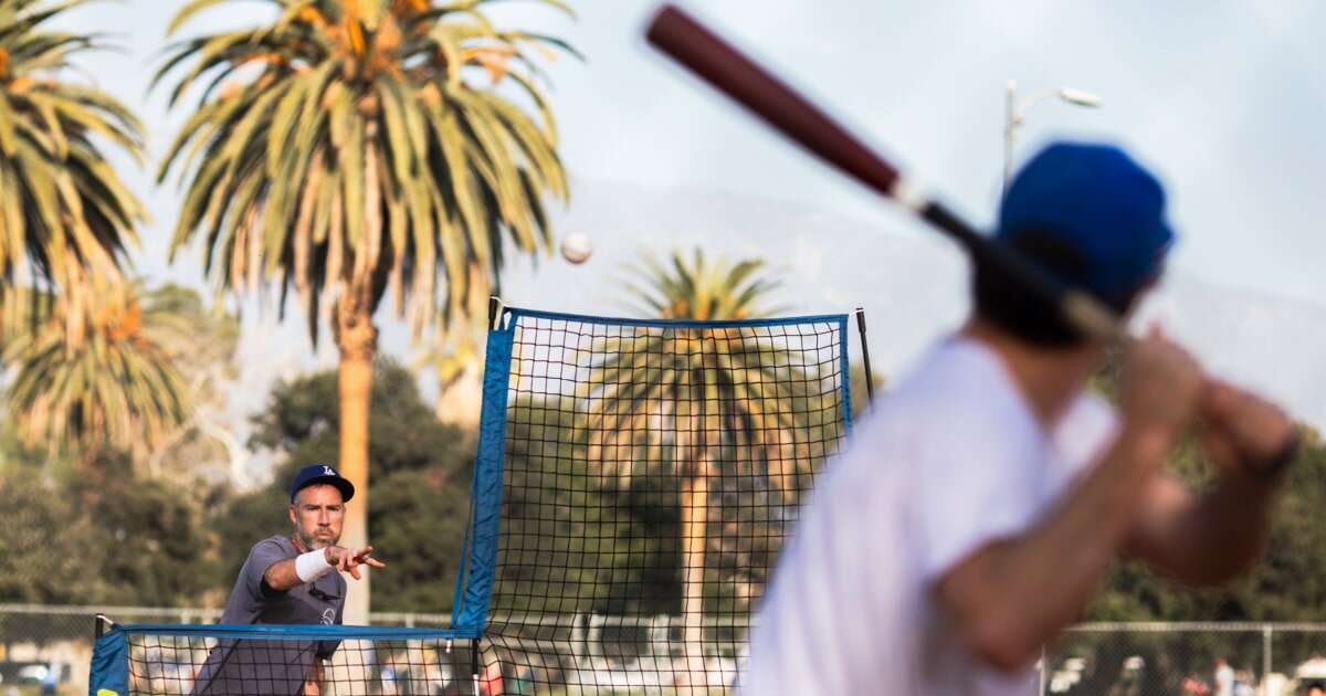 Baseball meetup helps a group of dads stitch life back together after L.A. fires