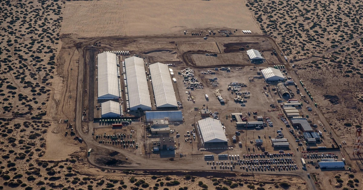 Trump administration hits hurdles as it builds a key immigrant detention facility