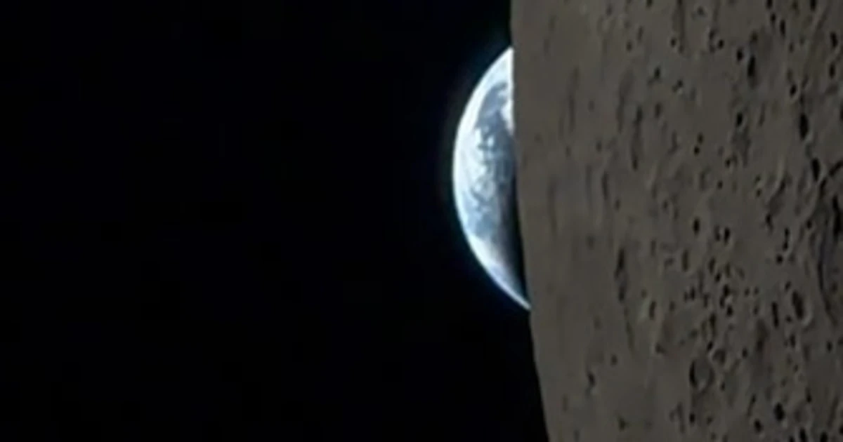 See video of Earthset that an Artemis II astronaut filmed on his iPhone while circling the moon