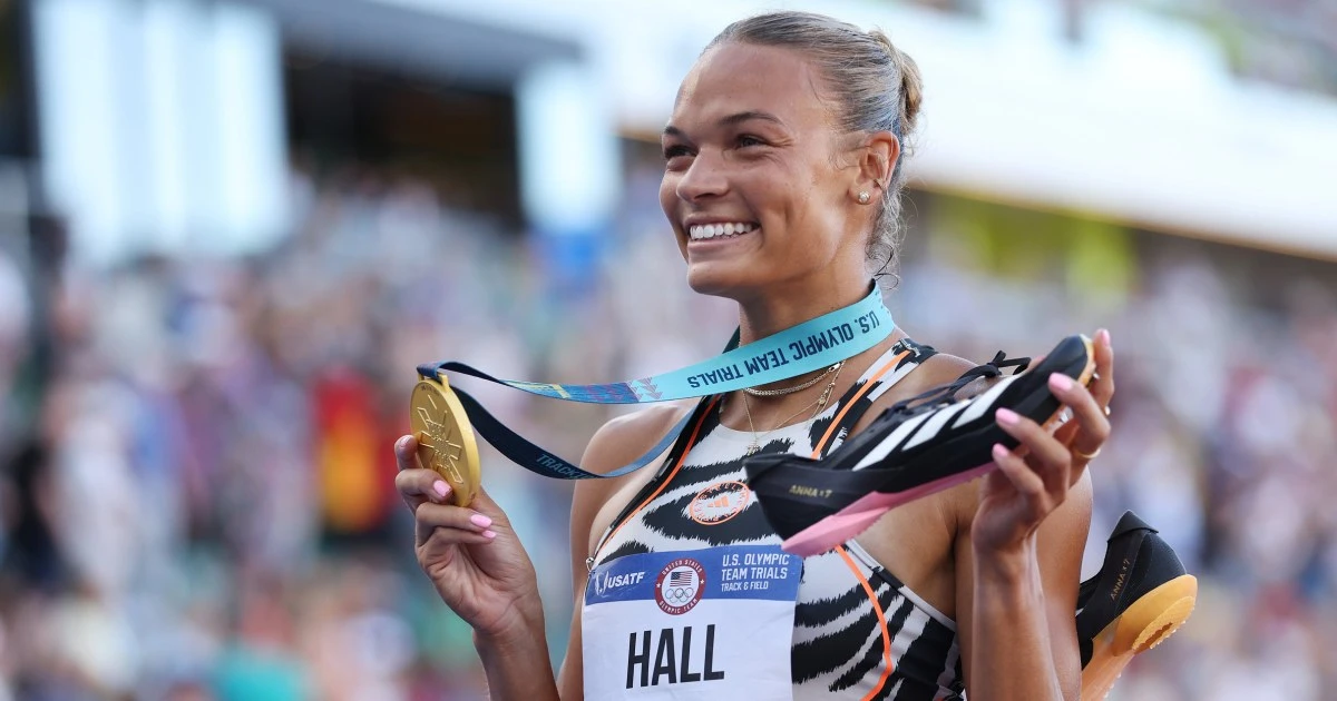 Anna Hall overcame a broken foot and knee surgery en route to Paris with help from legendary mentor