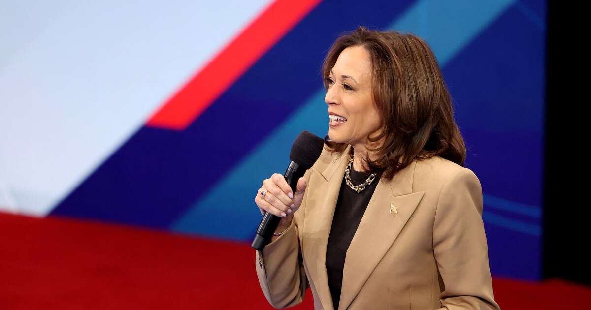 Harris points to California experience and criticizes Trump when asked how she would differ from Biden on border policy