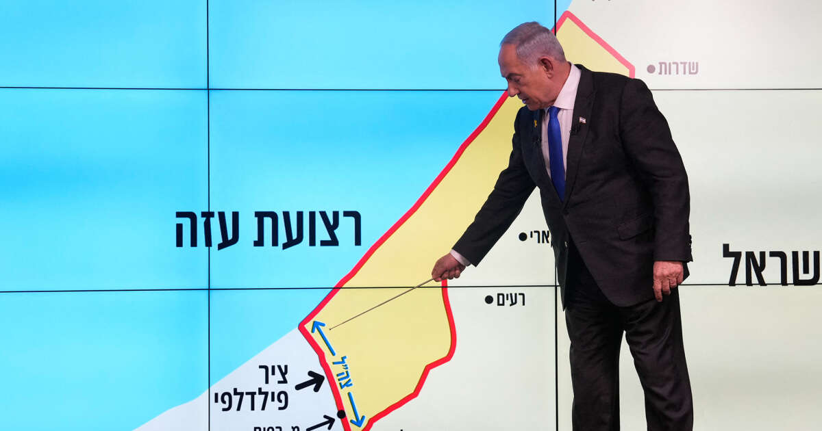 What is the 'Philadelphi corridor' and why is it a sticking point in Israel-Hamas talks?