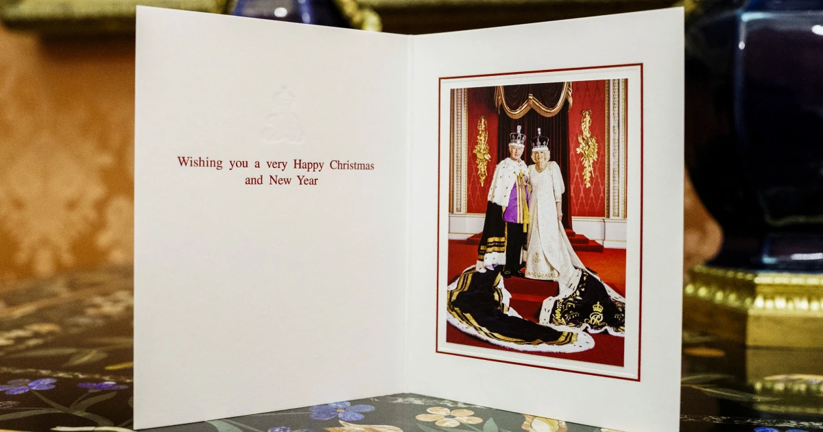 King Charles selects coronation photo for Christmas card