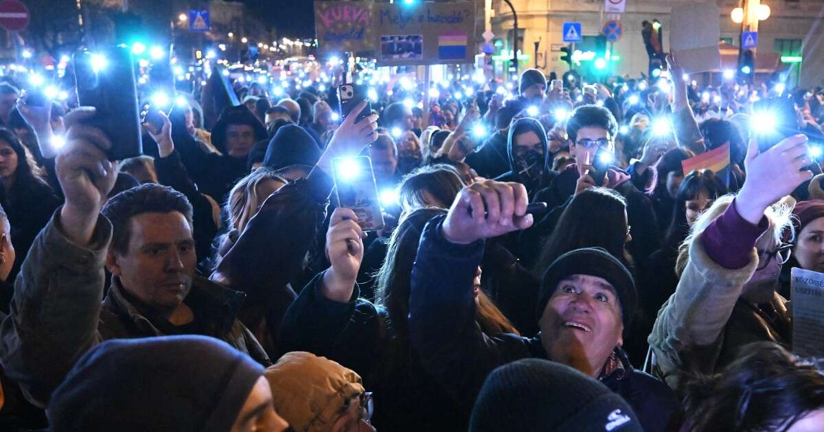 Thousands take to the streets after Hungary passes new anti-LGBTQ+ law banning Pride events