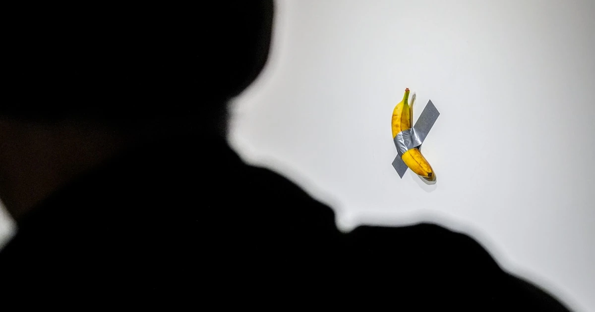 Man who spent $6.2 million on banana duct-taped to wall says he's going to eat it