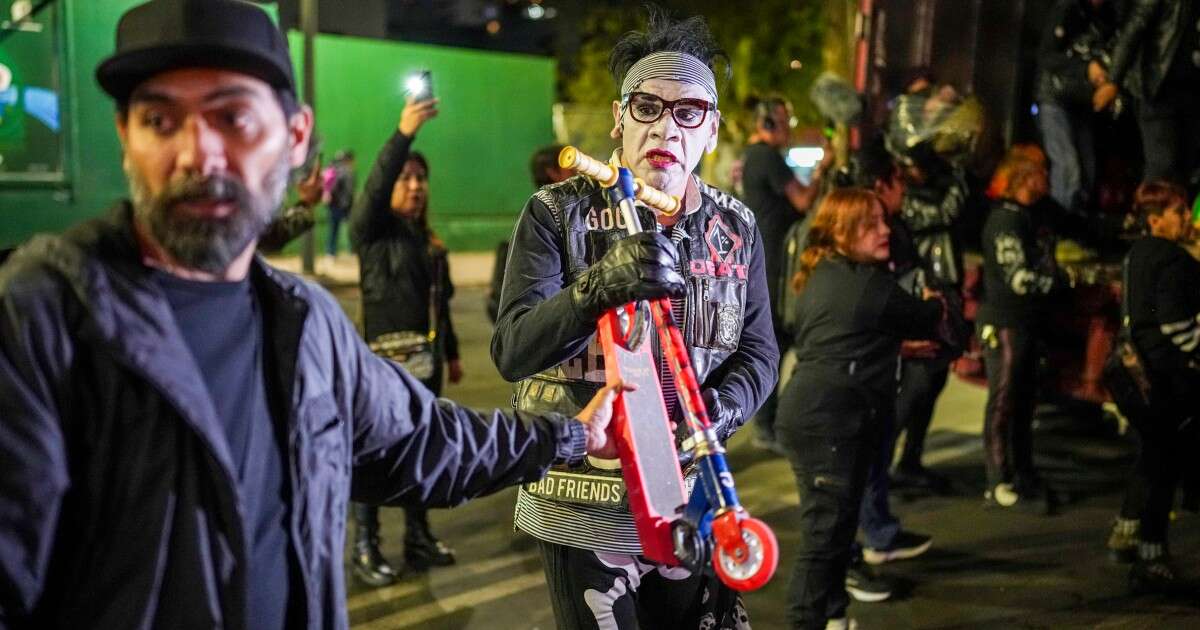 Punks distribute toys to children in need for Three Kings Day in Mexico City