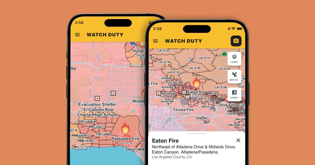 Los Angeles residents turn to Watch Duty app for rapid wildfire updates 