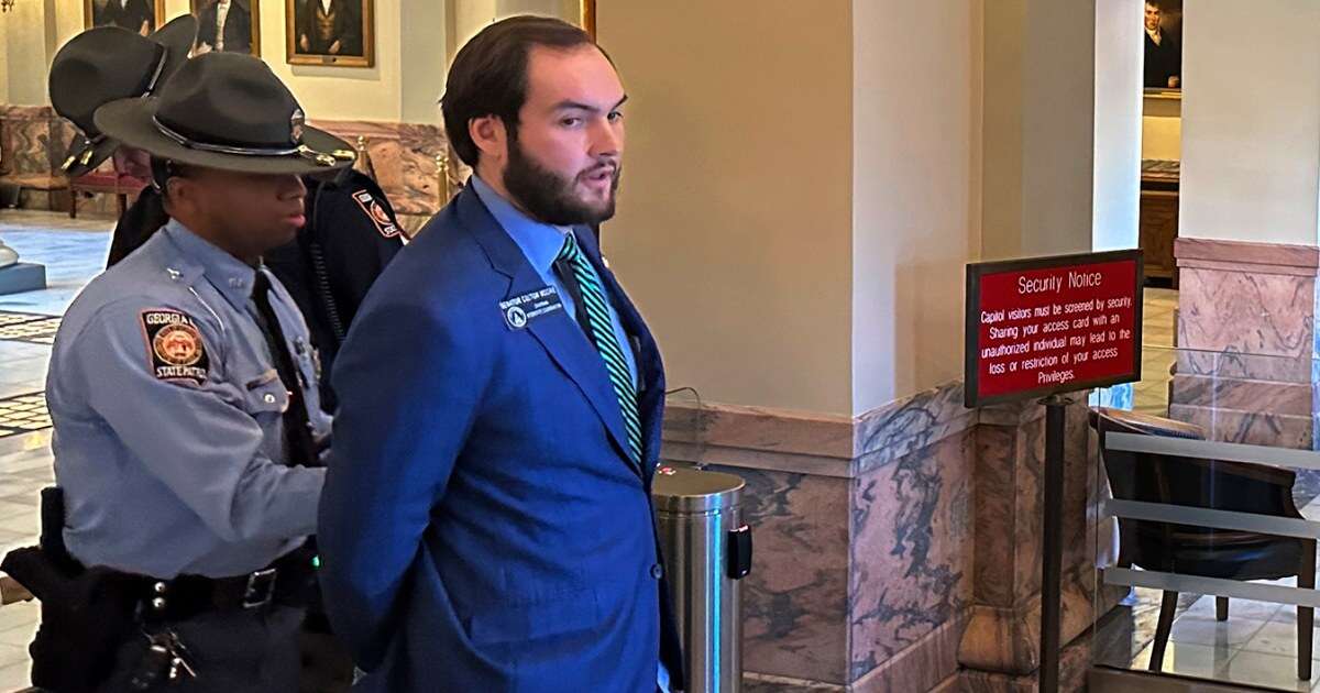 Georgia senator arrested after he tried to defy a ban on entering the House chamber 