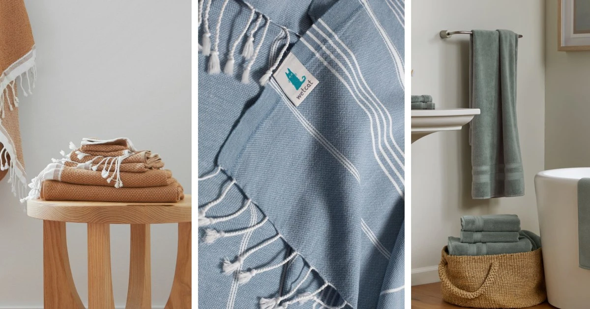 Dry off quickly with these Turkish towels
