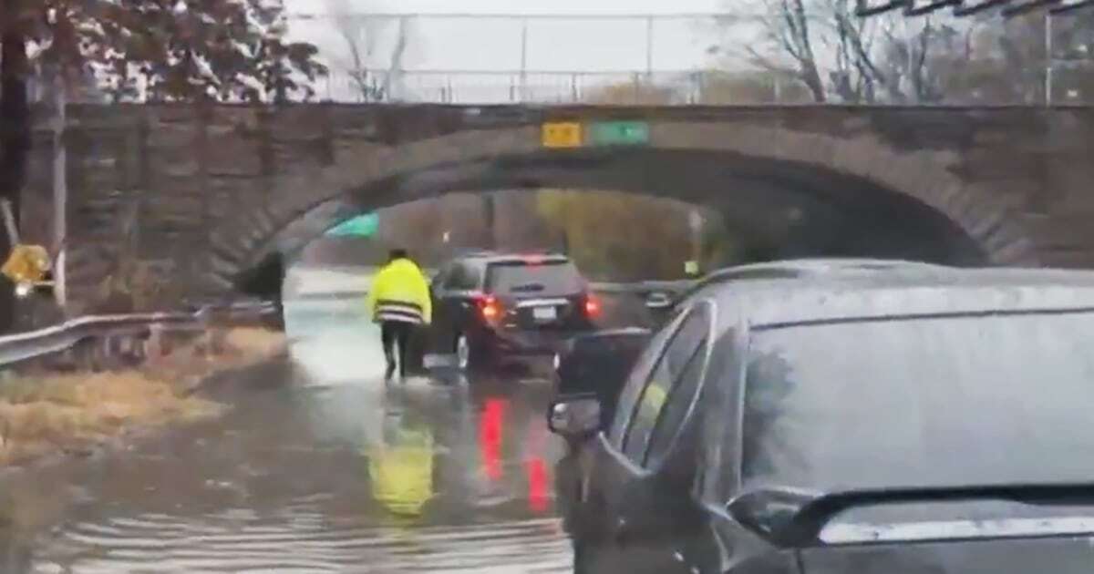 Flood warnings for millions as storm brings heavy rain and winds to the Northeast