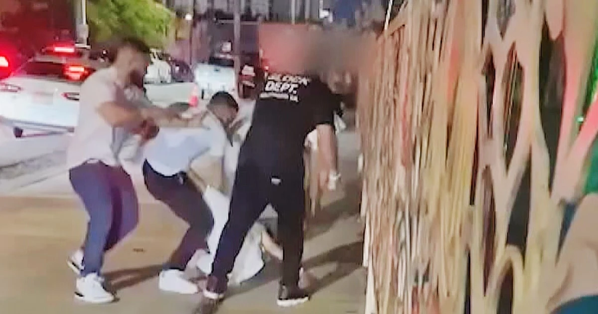 Lesbian and trans woman beaten by group of men in Miami, video shows