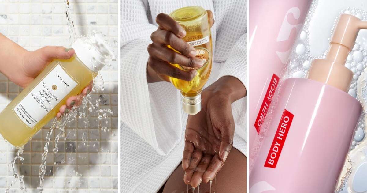 Avoid overdrying your skin with these shower oils