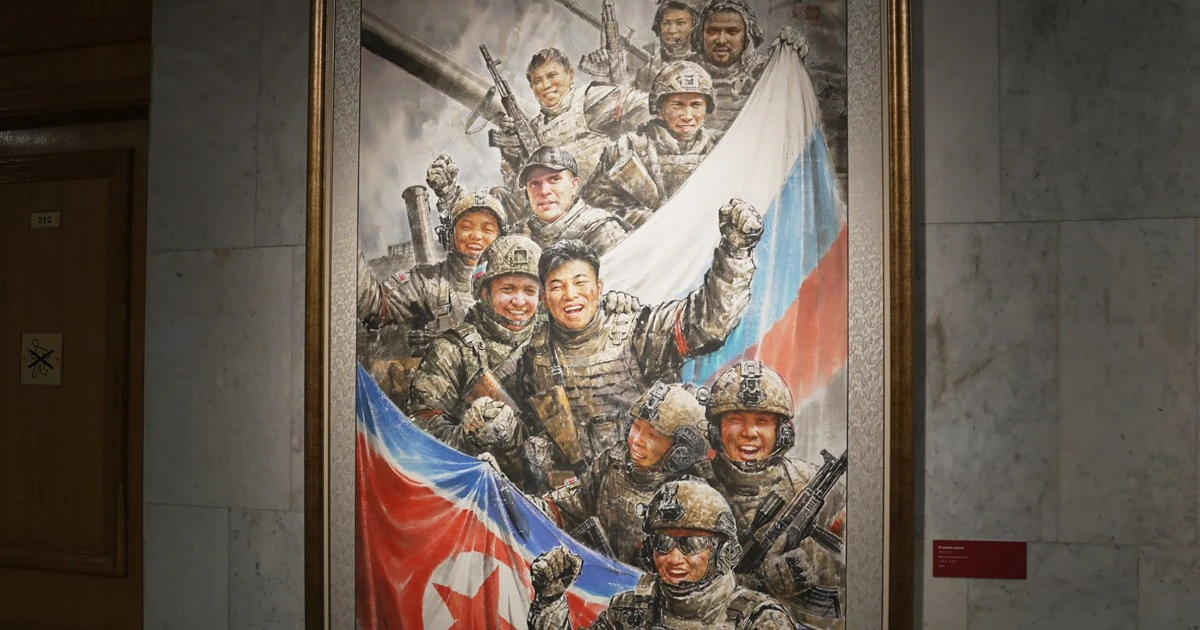 Bloody letters and battlefield art: Russian museum's tribute to North Korean soldiers in Ukraine 