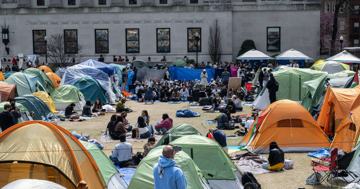 Columbia University says it has banned protester who said 'Zionists don't deserve to live'