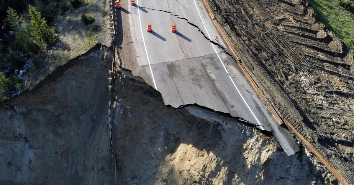 ‘Catastrophic’ landslide closes critical mountain highway between Wyoming and Idaho 