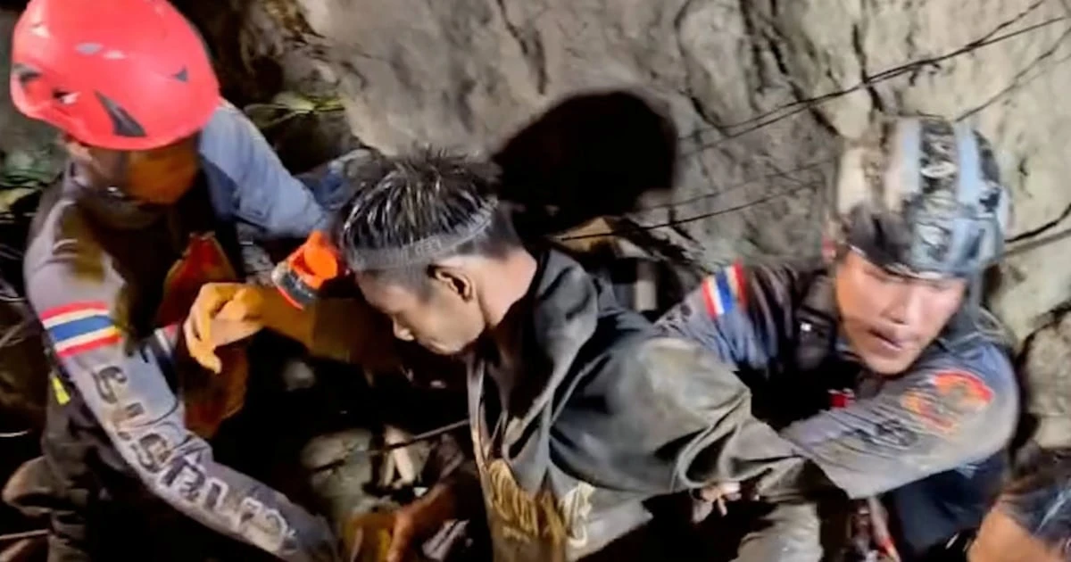 Four more men rescued after more than a week trapped in a flooded cave in Laos