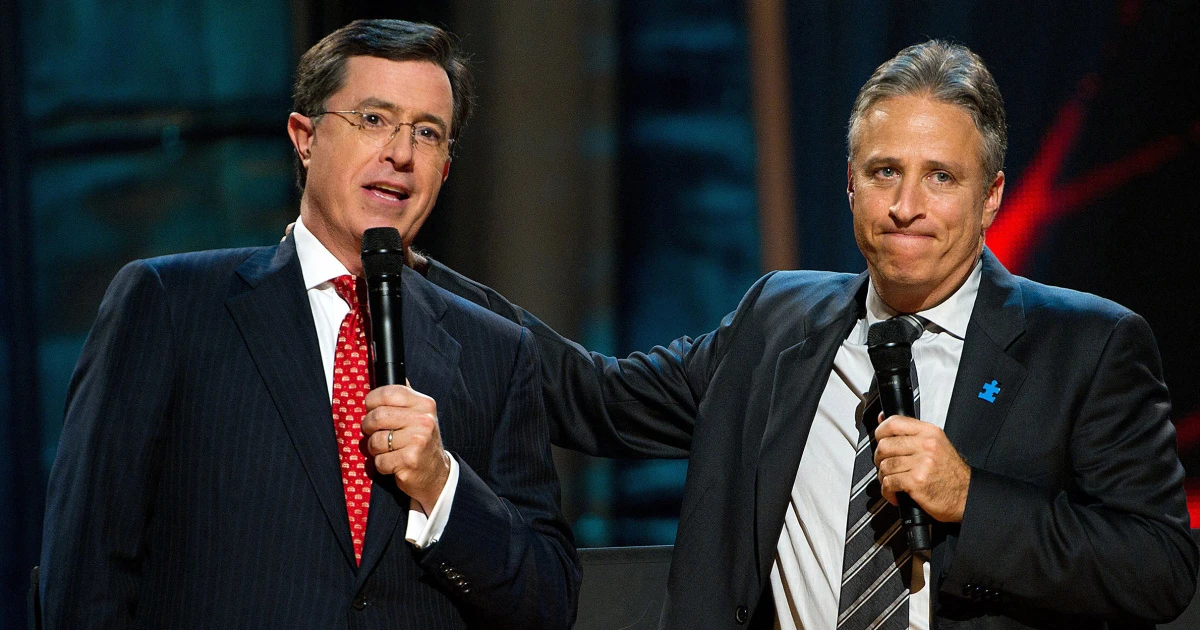 Jon Stewart rips Paramount and CBS in profanity-laden diatribe after cancellation of Colbert’s ‘Late Show’