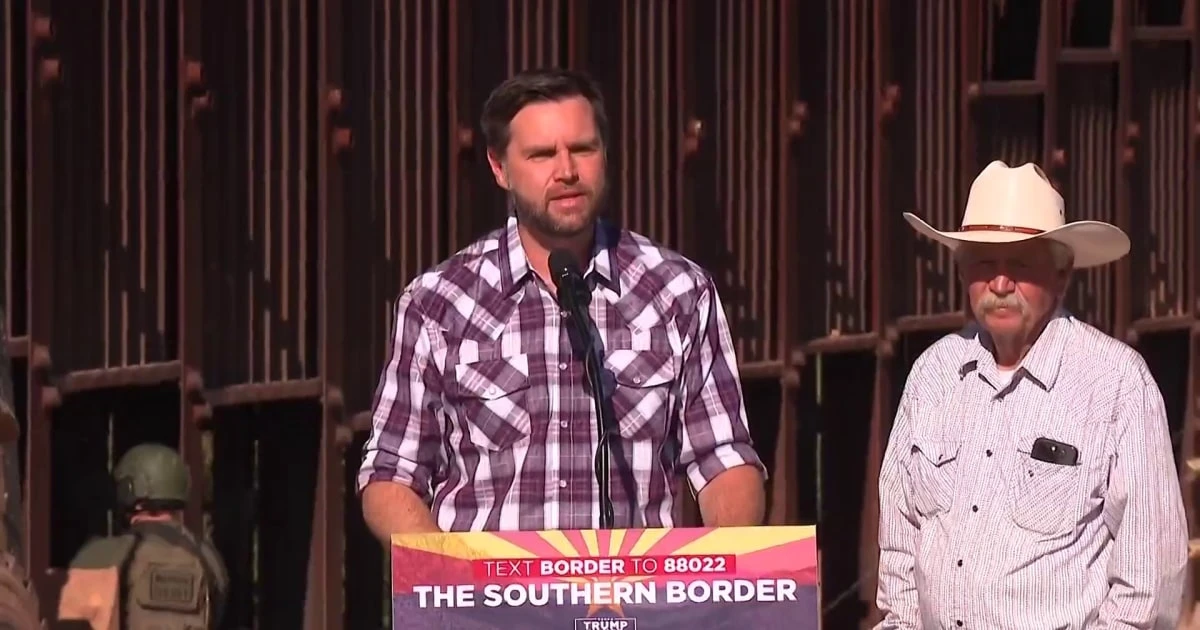 Vance: Harris 'refuses to do her job' at the southern border