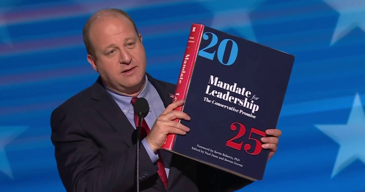 Colorado Gov. Polis slams Project 2025 as Trump's 'roadmap to ban abortion'