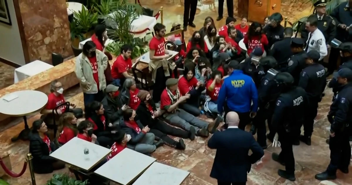 NYPD arrests dozens of protesters inside Trump Tower