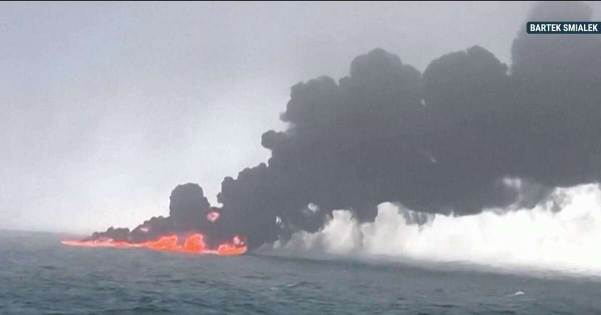 Ship carrying cyanide crashes into U.S. oil tanker off England