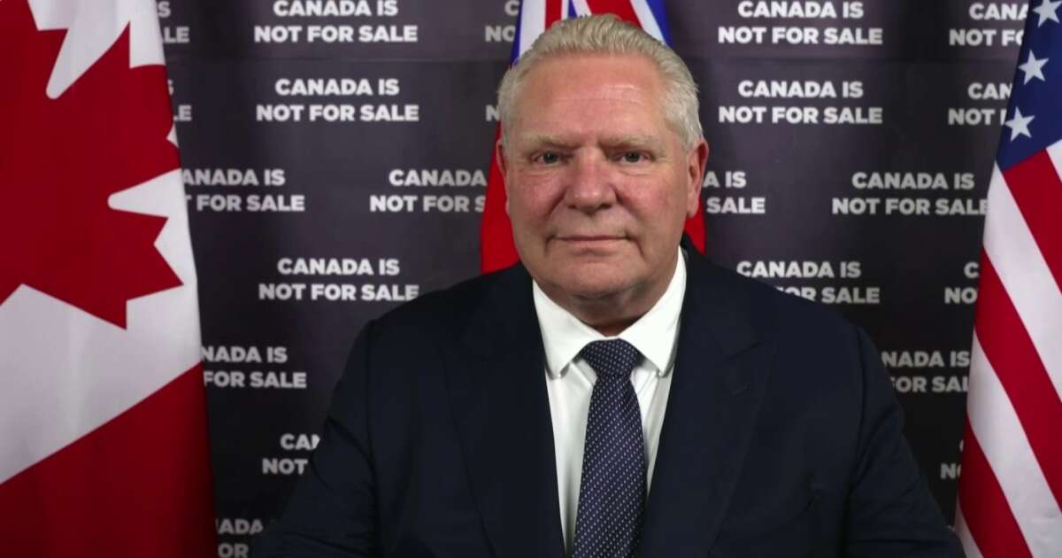 Ontario Premier Doug Ford talks tariffs on Canadian energy