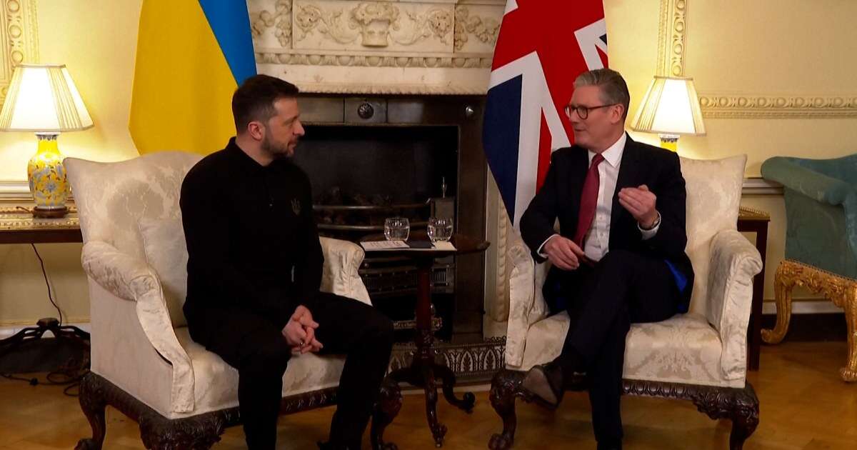 Zelenskyy meets with U.K. Prime Minister Starmer after clash with Trump