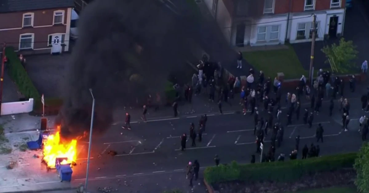 Protests erupt after brutal knife attack in Northern Ireland