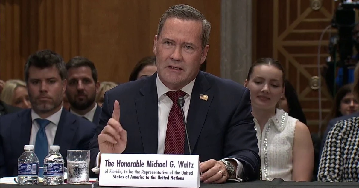 Mike Waltz says he will work to 'make the U.N. great again' at confirmation hearing