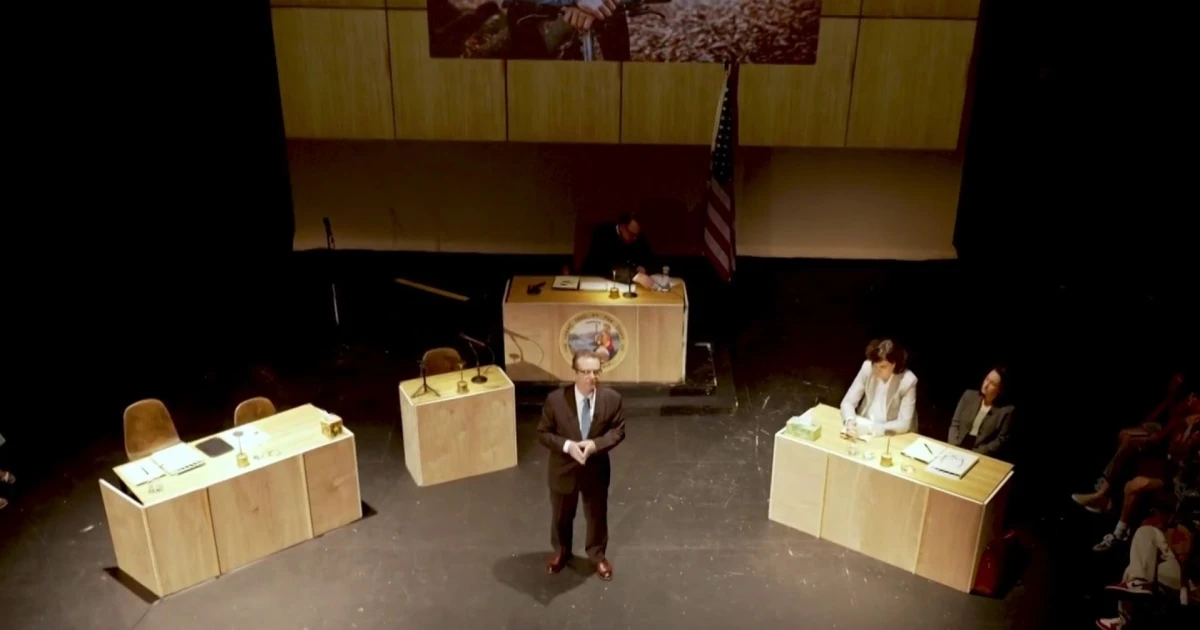 This immersive courtroom drama lets you deliberate as the jury...and have a drink