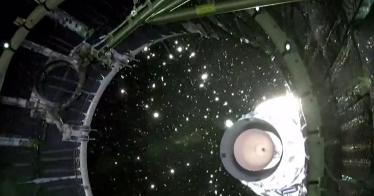 Rocket's core stage separates, Artemis crew now in space